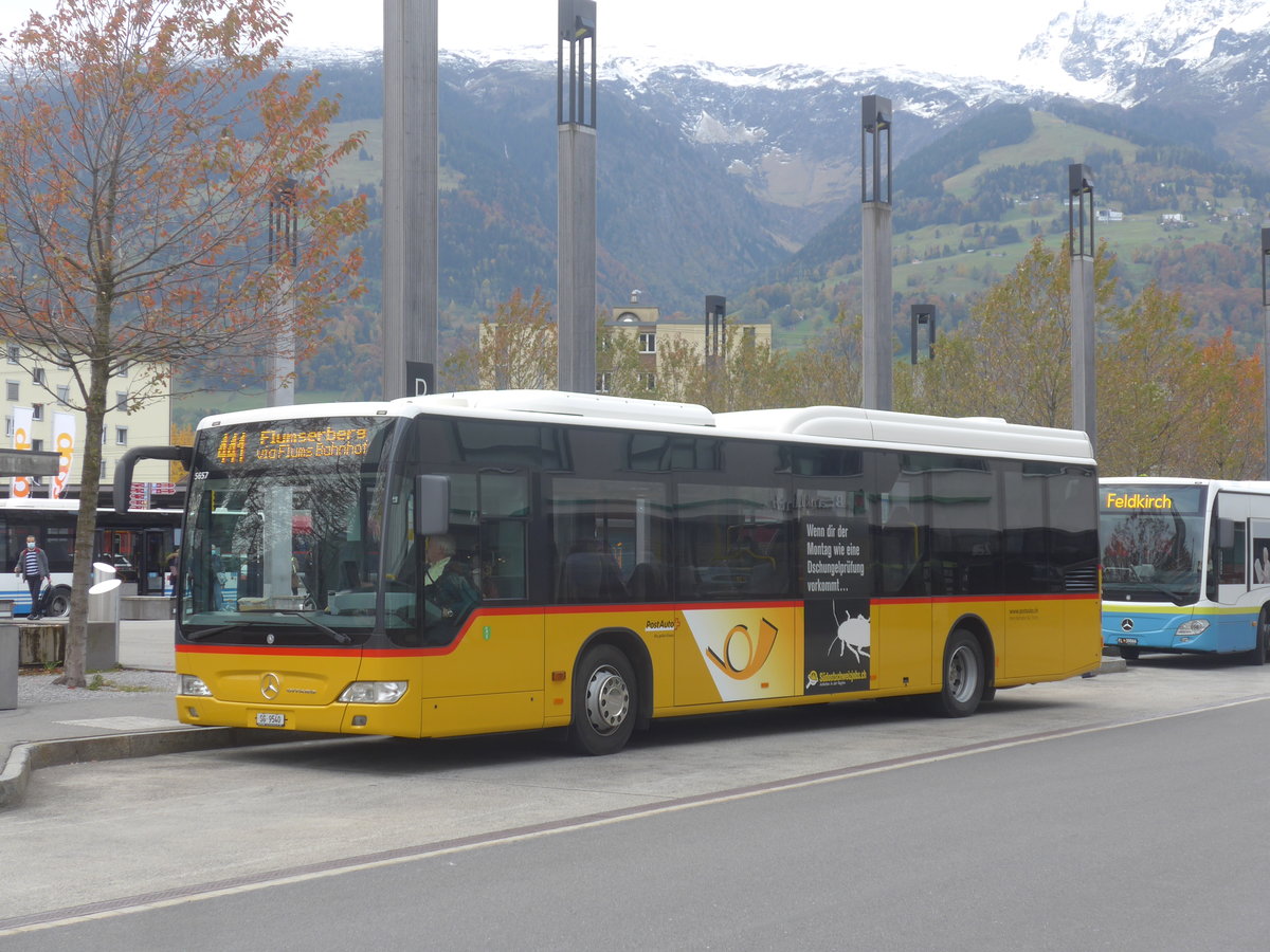 (222'356) - Heim, Flums - SG 9540 - Mercedes am 22. Oktober 2020 beim Bahnhof Sargans