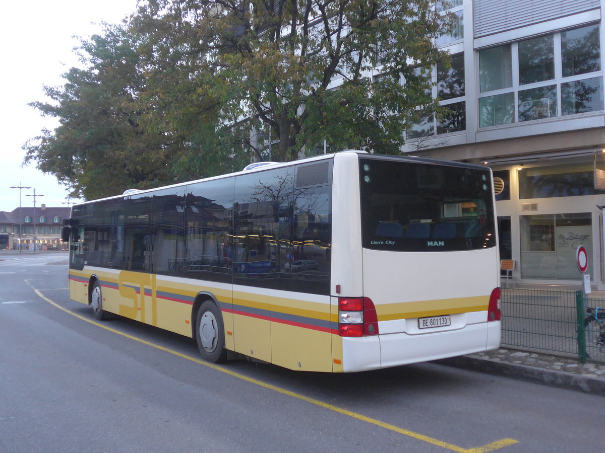 (222'732) - STI Thun - Nr. 130/BE 801'130 - MAN am 1. November 2020 bei der Schifflndte Thun