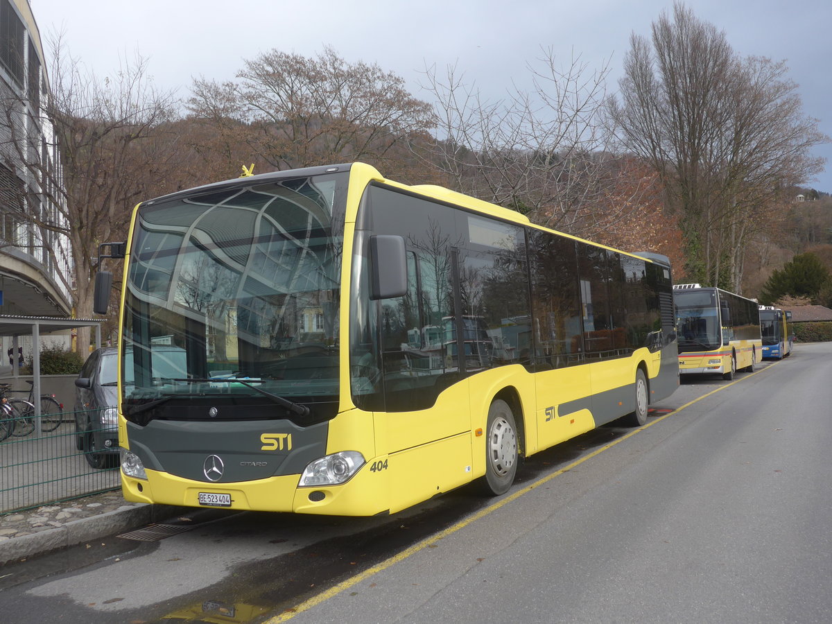 (223'072) - STI Thun - Nr. 404/BE 523'404 - Mercedes am 24. Dezember 2020 bei der Schifflndte Thun