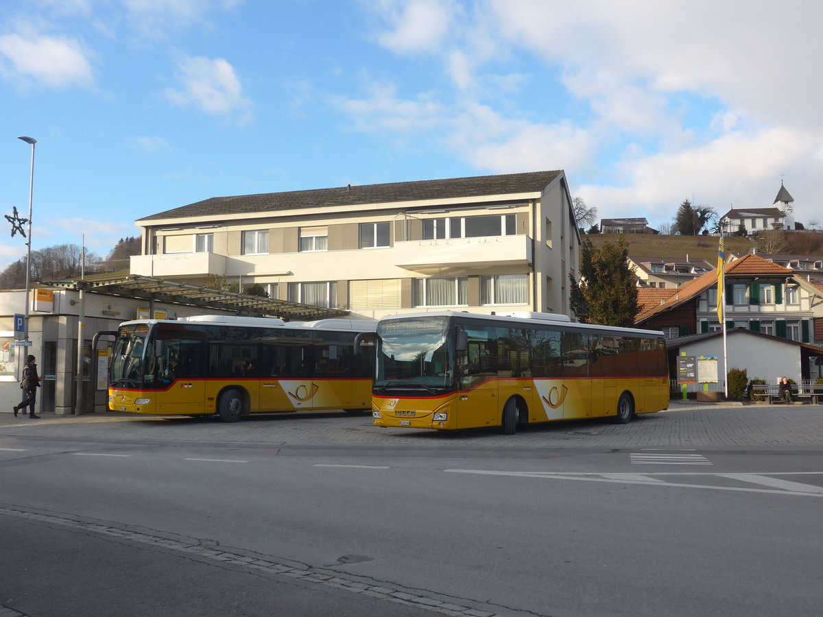 (223'121) - Engeloch, Riggisberg - Nr. 3/BE 447'406 - Iveco am 26. Dezember 2020 in Riggisberg, Post