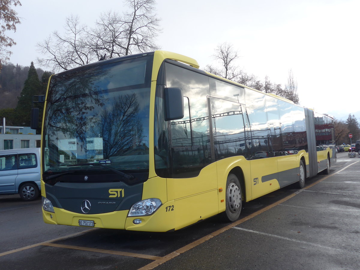 (223'178) - STI Thun - Nr. 172/BE 752'172 - Mercedes am 30. Dezember 2020 in Thun, CarTerminal