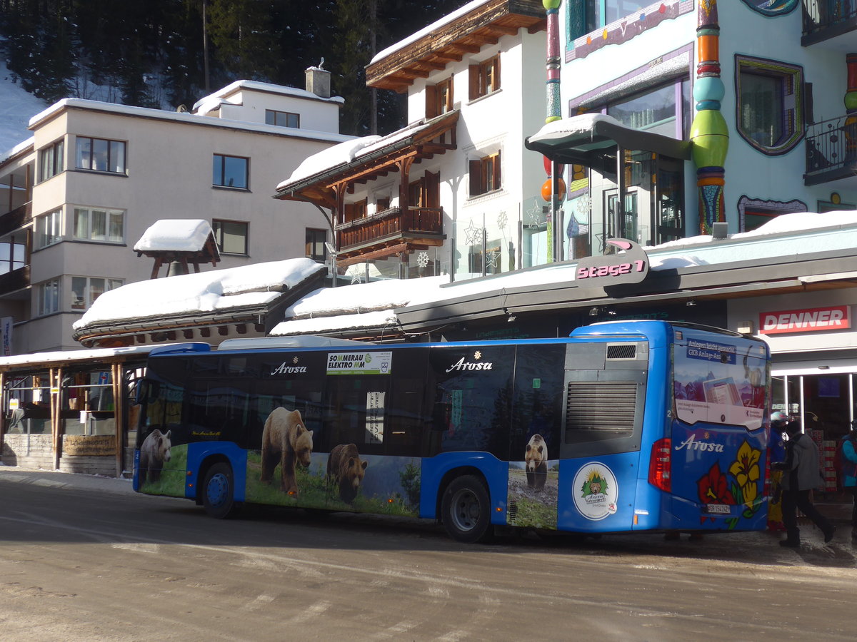 (223'232) - Pfosi, Arosa - Nr. 2/GR 154'242 - Mercedes am 2. Januar 2021 in Arosa, Weisshornbahn/Skischule