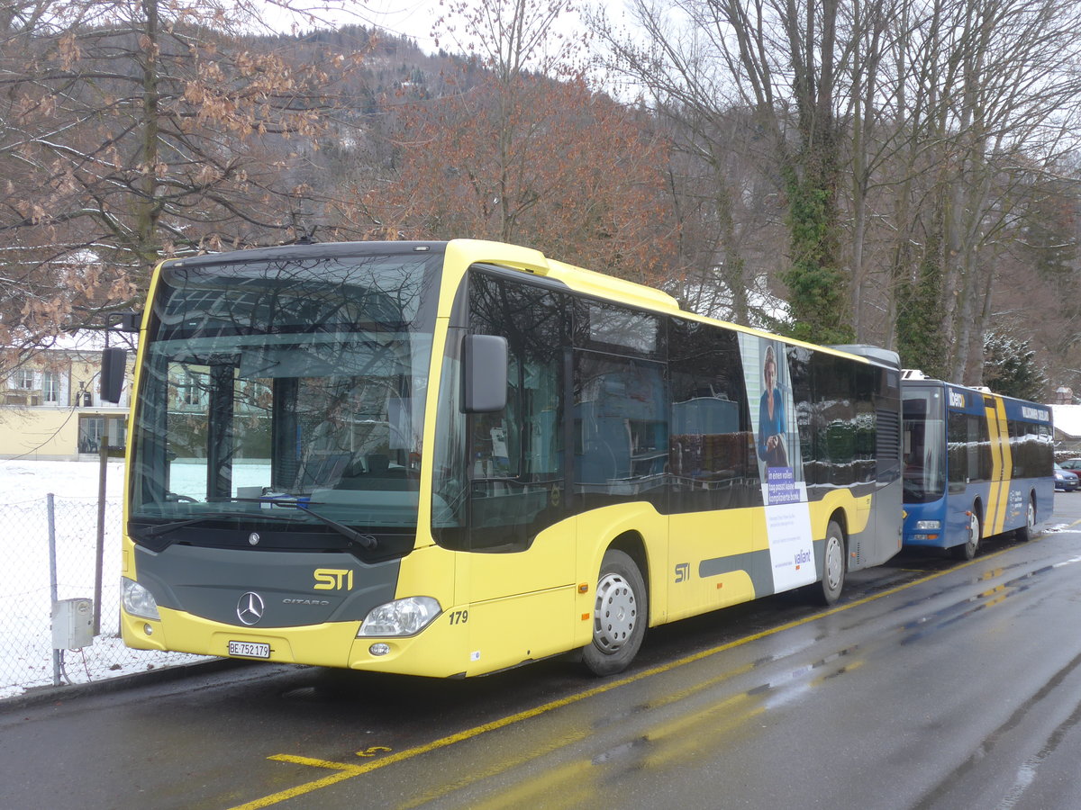 (223'294) - STI Thun - Nr. 179/BE 752'179 - Mercedes am 25. Januar 2021 bei der Schifflndte Thun