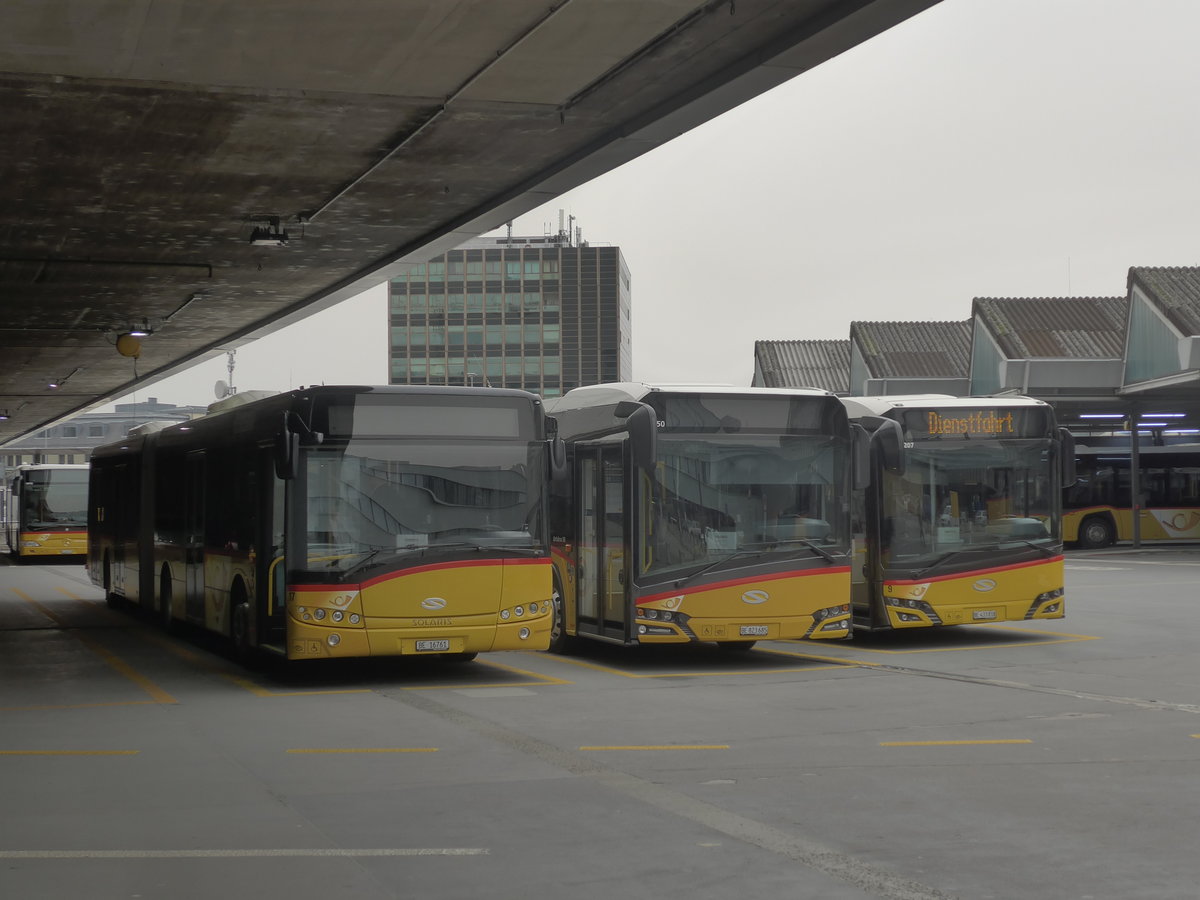 (223'367) - Steiner, Ortschwaben - Nr. 17/BE 16'761 - Solaris (ex PostAuto Bern Nr. 682) am 6. Februar 2021 in Bern, Postautostation