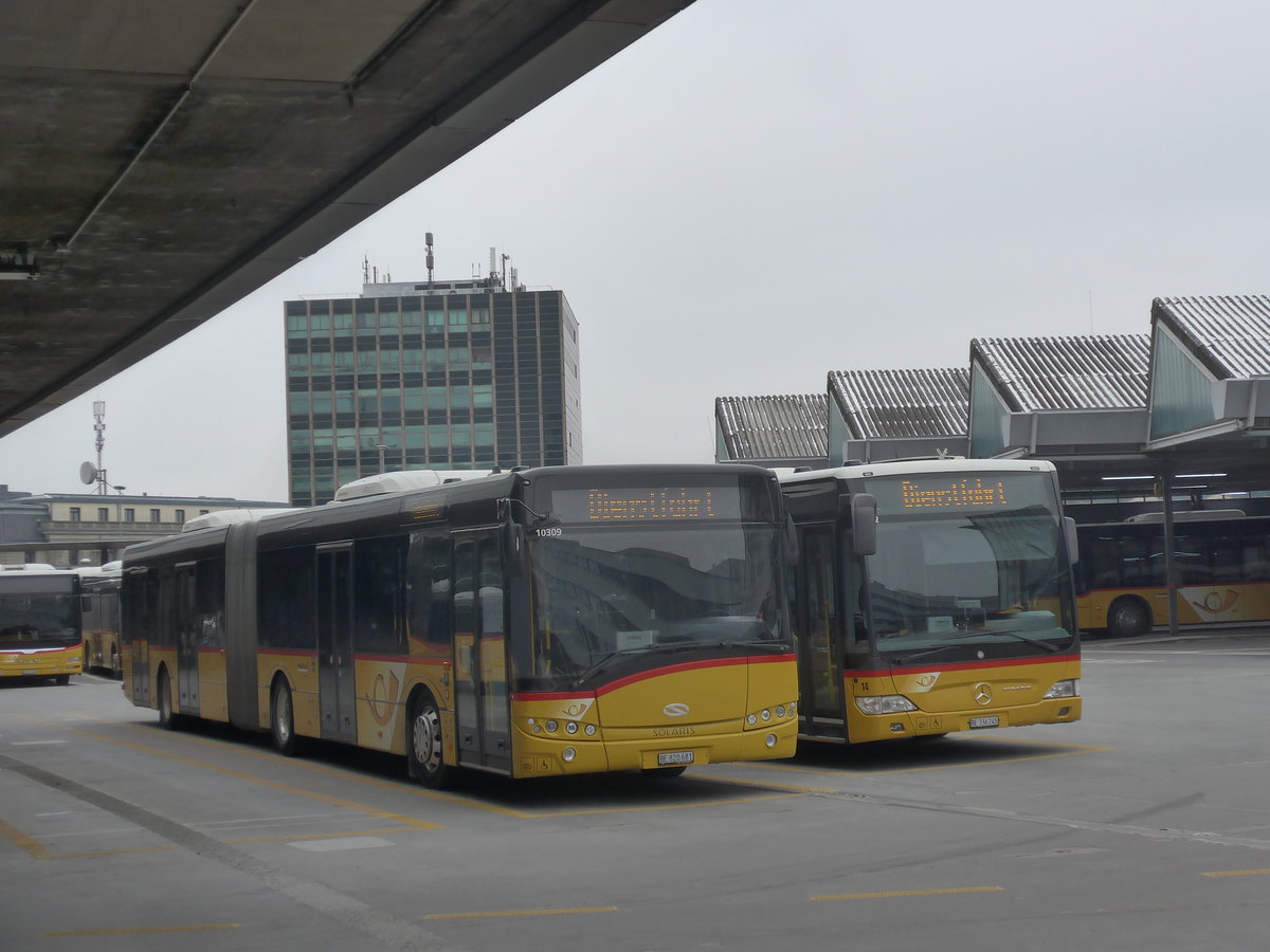 (223'487) - PostAuto Bern - Nr. 681/BE 820'681 - Solaris am 12. Februar 2021 in Bern, Postautostation