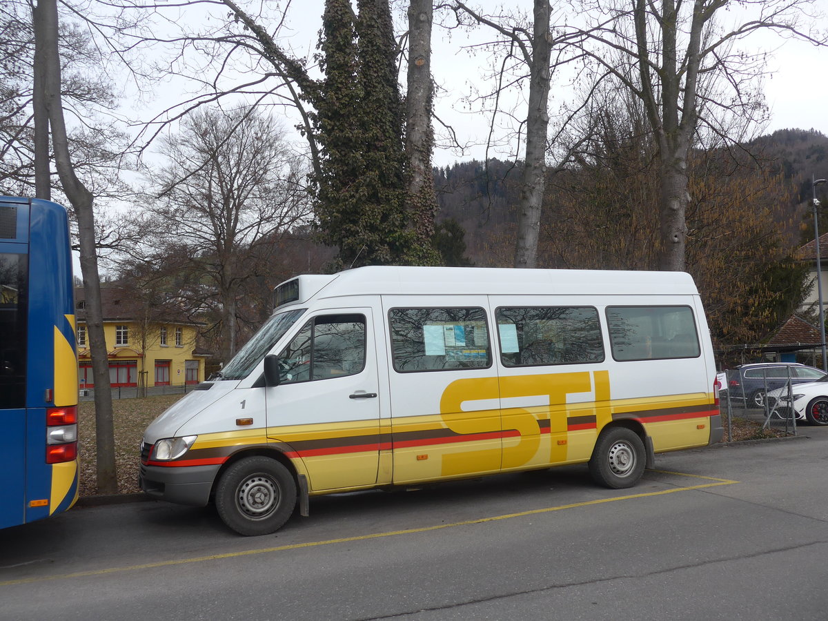 (223'622) - STI Thun - Nr. 1/BE 300'401 - Mercedes am 18. Februar 2021 bei der Schifflndte Thun