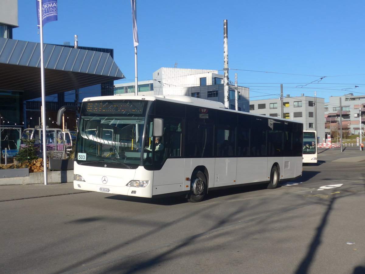 (223'694) - Intertours, Domdidier - FR 300'482 - Mercedes (ex PostAuto Bern Nr. 9; ex Klopfstein, Laupen Nr. 9) am 21. Februar 2021 beim Bahnhof Bern Brnnen Westside