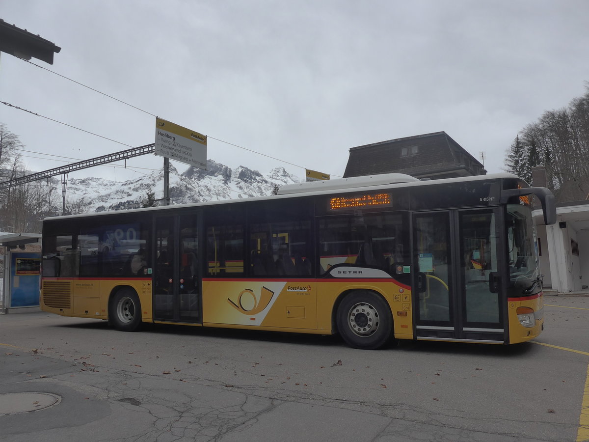 (224'109) - Flck, Brienz - Nr. 8/BE 643'926 - Setra am 14. Mrz 2021 auf dem Brnigpass