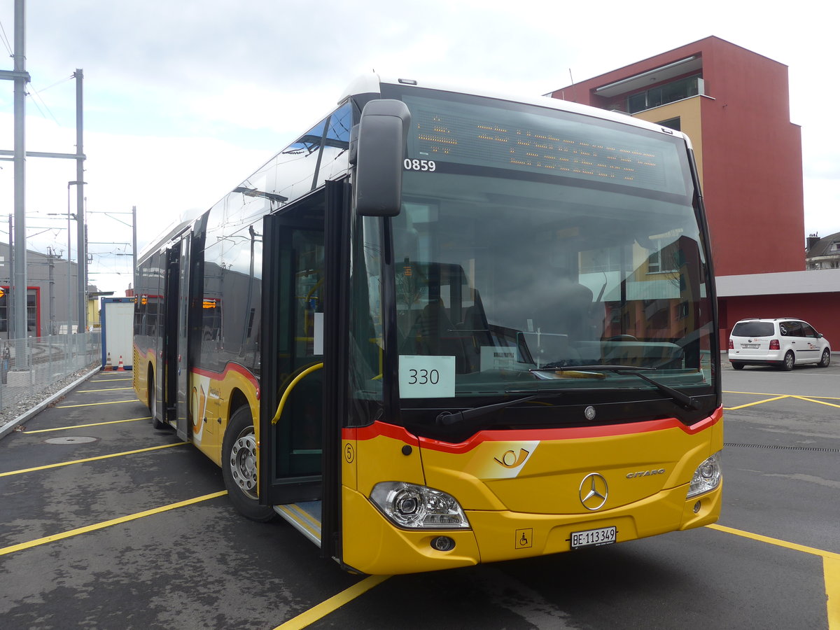 (224'400) - Flck, Brienz - Nr. 5/BE 113'349 - Mercedes am 27. Mrz 2021 beim Bahnhof Stansstad