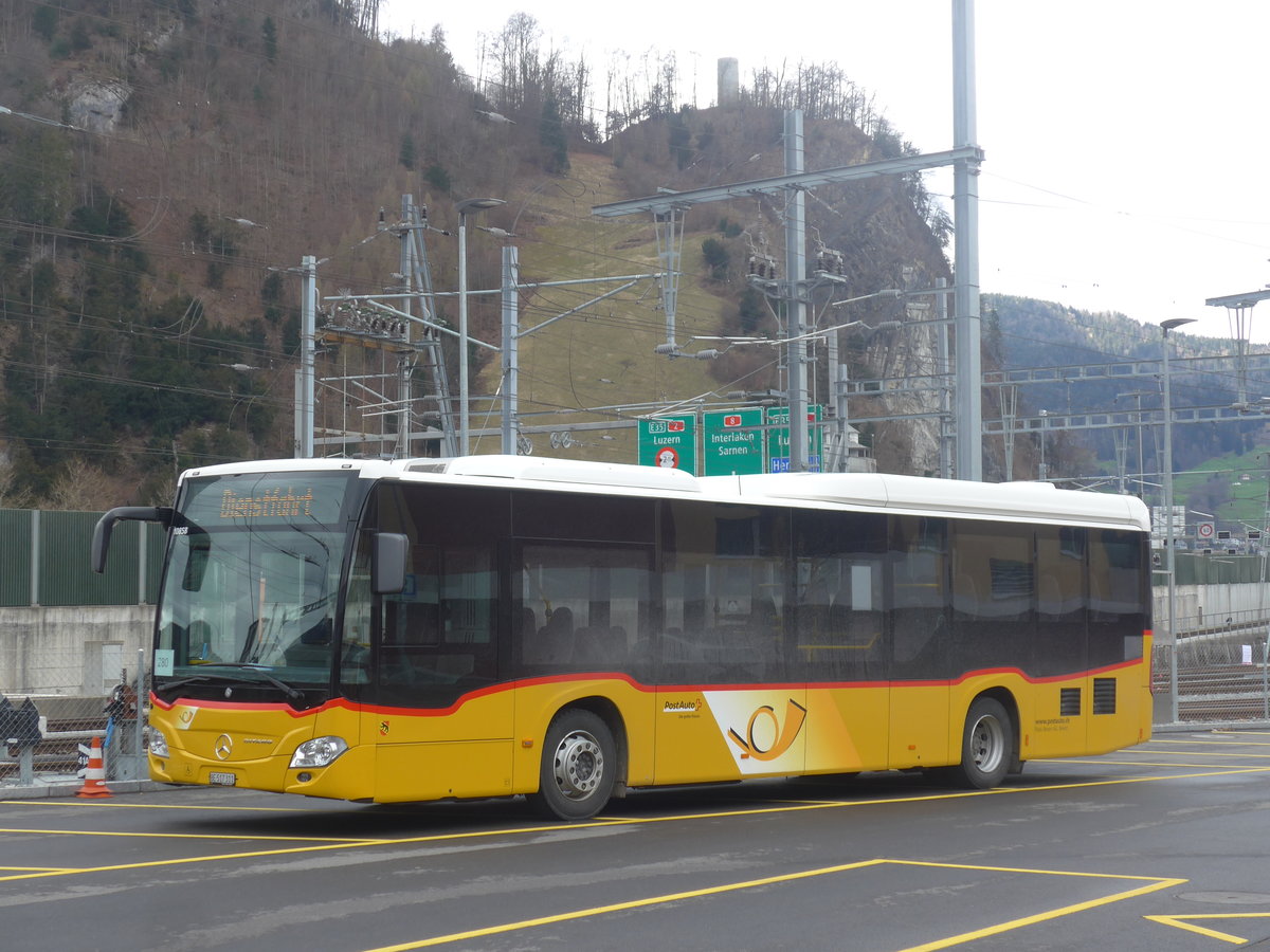 (224'410) - Flck, Brienz - Nr. 4/BE 517'311 - Mercedes am 27. Mrz 2021 beim Bahnhof Stansstad