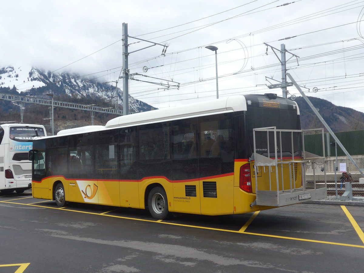 (224'411) - Flck, Brienz - Nr. 4/BE 517'311 - Mercedes am 27. Mrz 2021 beim Bahnhof Stansstad