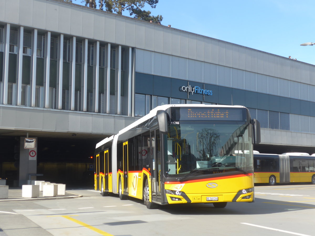 (224'623) - PostAuto Bern - BE 560'246 - Solaris am 29. Mrz 2021 in Bern, Postautostation