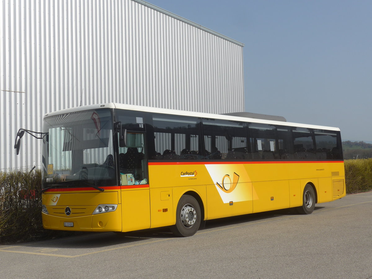 (224'662) - CarPostal Ouest - VD 319'081 - Mercedes am 2. April 2021 in Daillens, Planzer