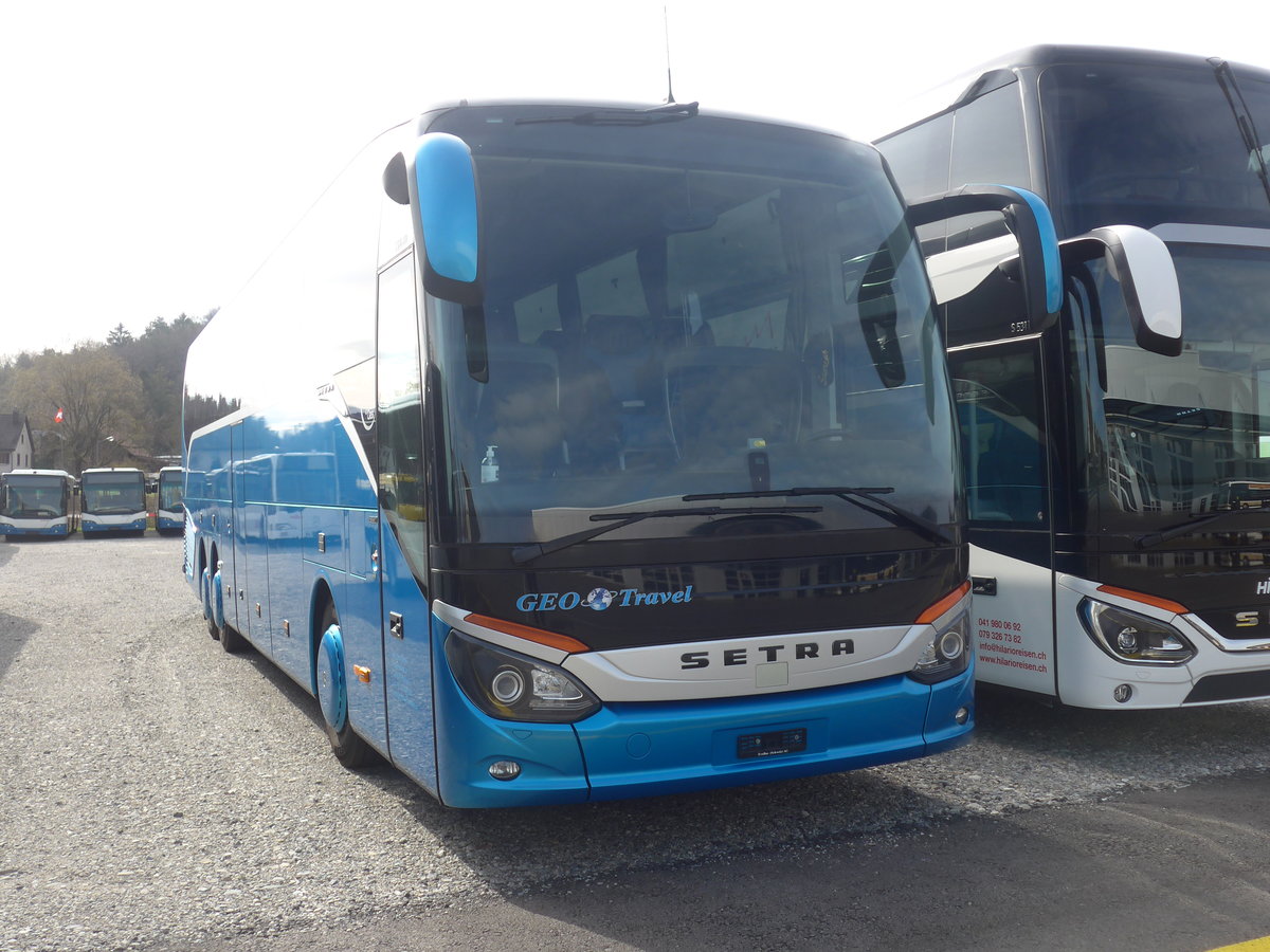 (224'878) - GEO Travel, Effretikon - Setra am 11. April 2021 in Winterthur, EvoBus