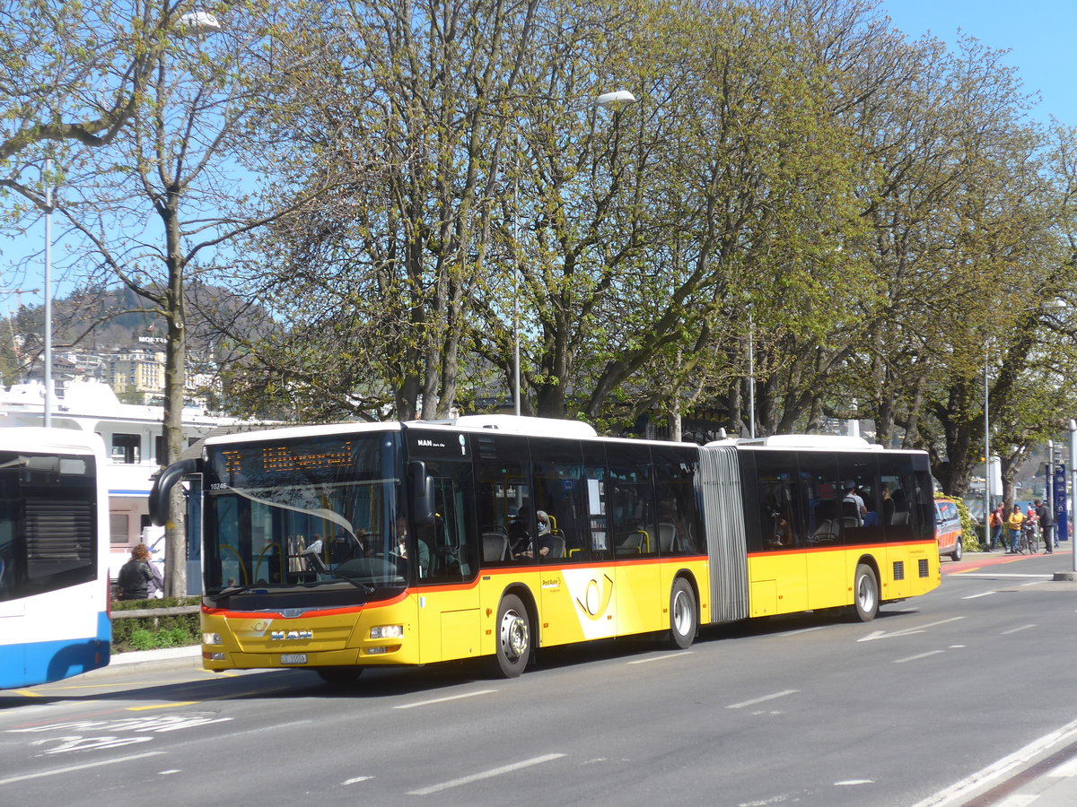 (224'944) - Bucheli, Kriens - Nr. 26/LU 15'559 - MAN am 11. April 2021 beim Bahnhof Luzern