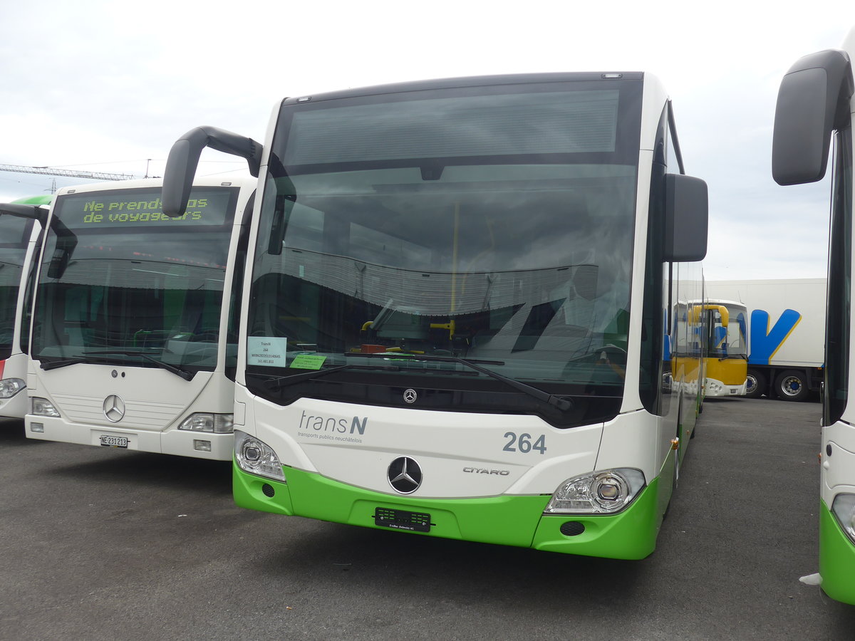 (224'956) - transN, La Chaux-de-Fonds - Nr. 264 - Mercedes am 11. April 2021 in Kerzers, Interbus