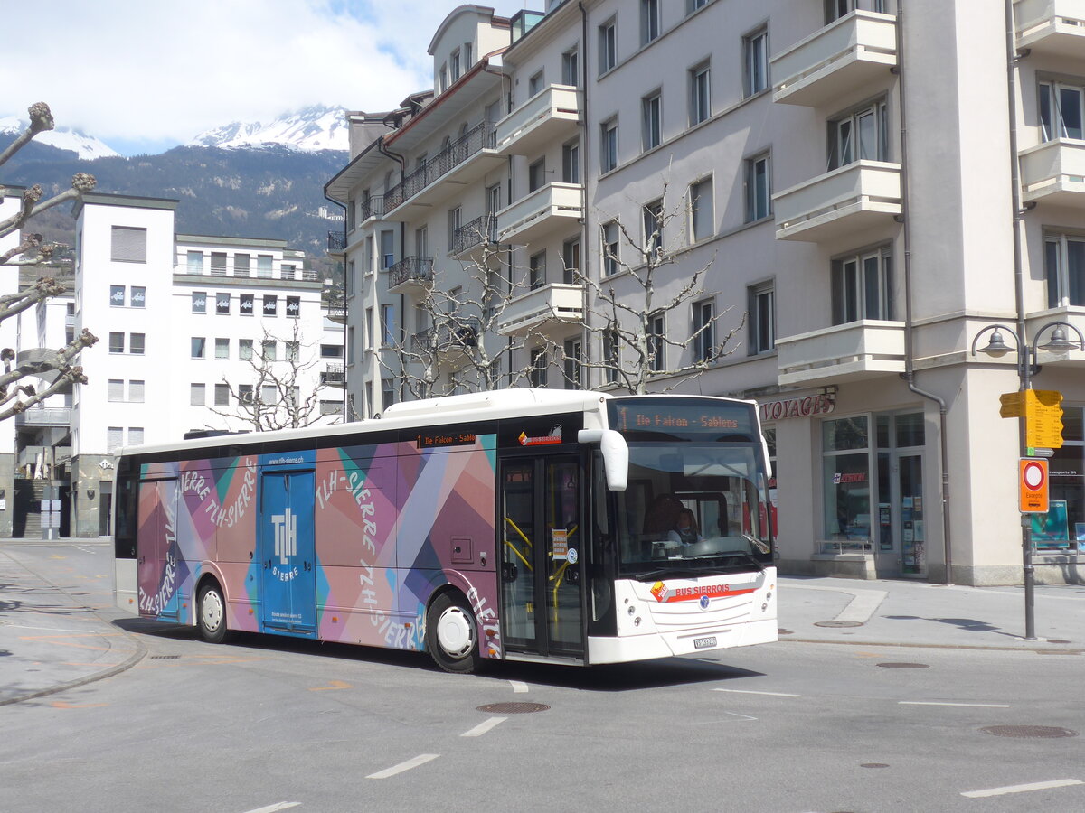 (225'123) - BS Sierre - VS 133'227 - Temsa am 19. April 2021 beim Bahnhof Sierre