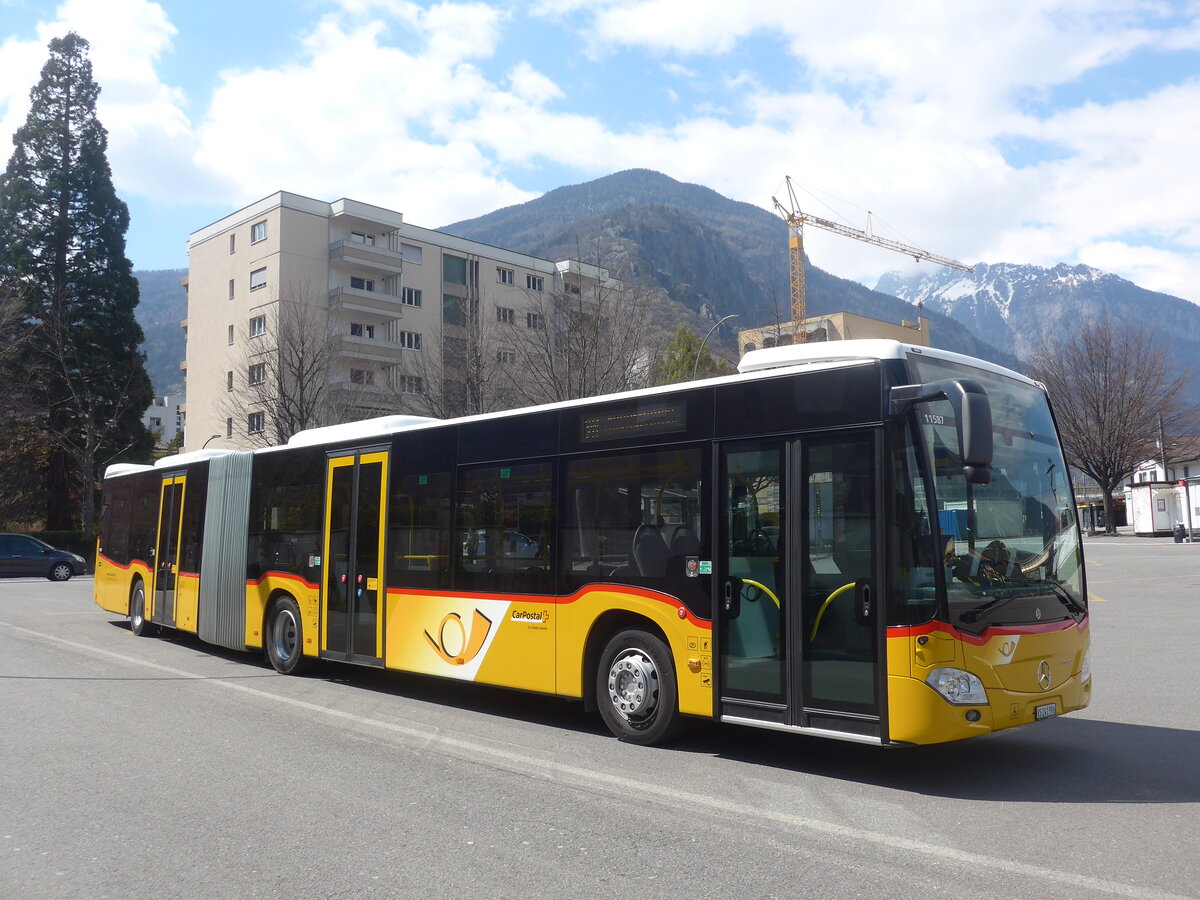 (225'133) - Buchard, Leytron - VS 241'996 - Mercedes am 19. April 2021 beim Bahnhof Martigny