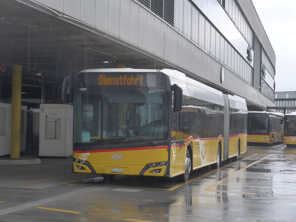 (225'730) - Steiner, Ortschwaben - Nr. 9/BE 433'818 - Solaris (ex AVA Biel Nr. 11) am 5. Juni 2021 in Bern, Postautostation