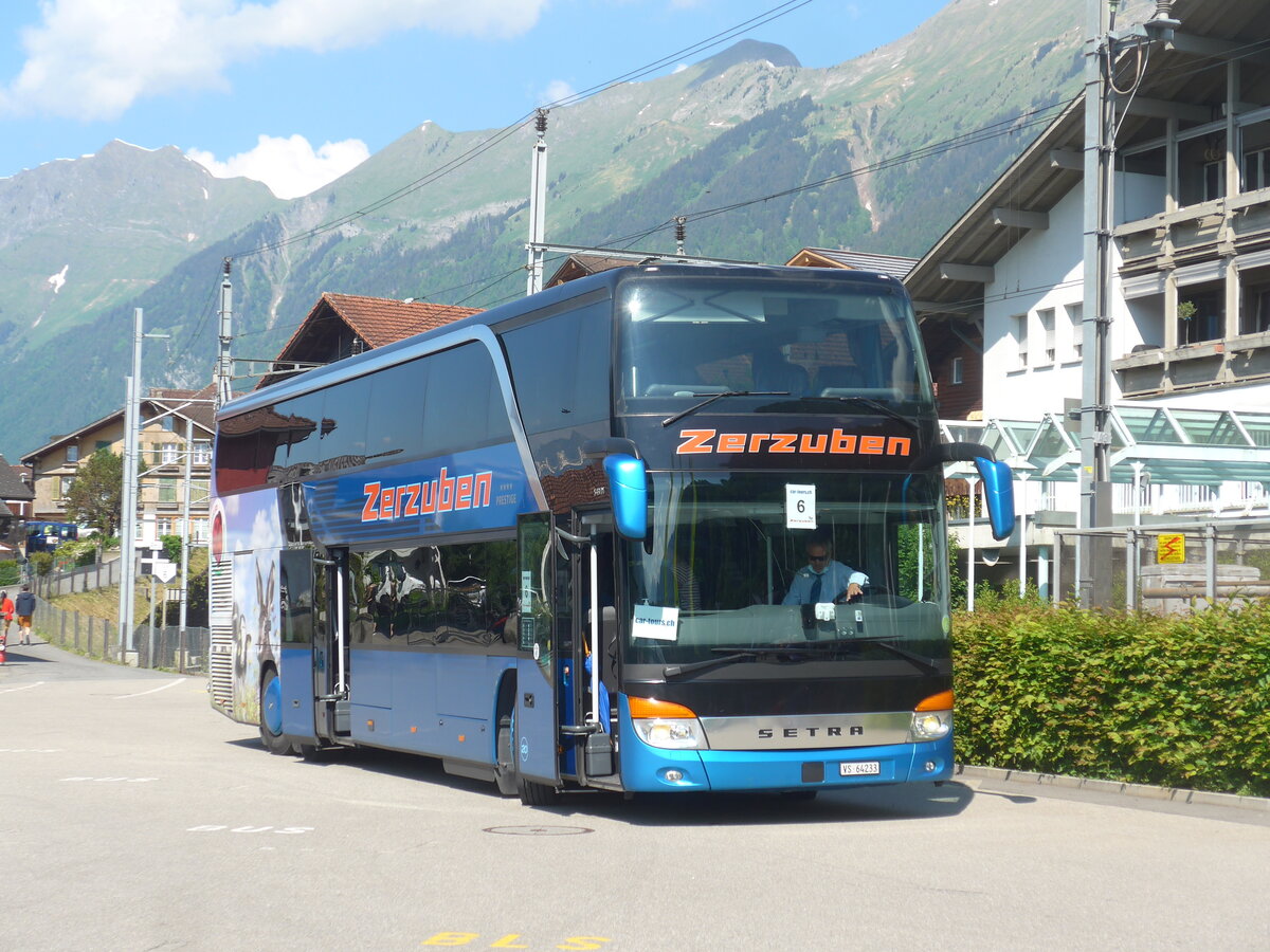 (225'828) - Zerzuben, Visp-Eyholz - Nr. 20/VS 64'233 - Setra am 11. Juni 2021 beim Bahnhof Brienz