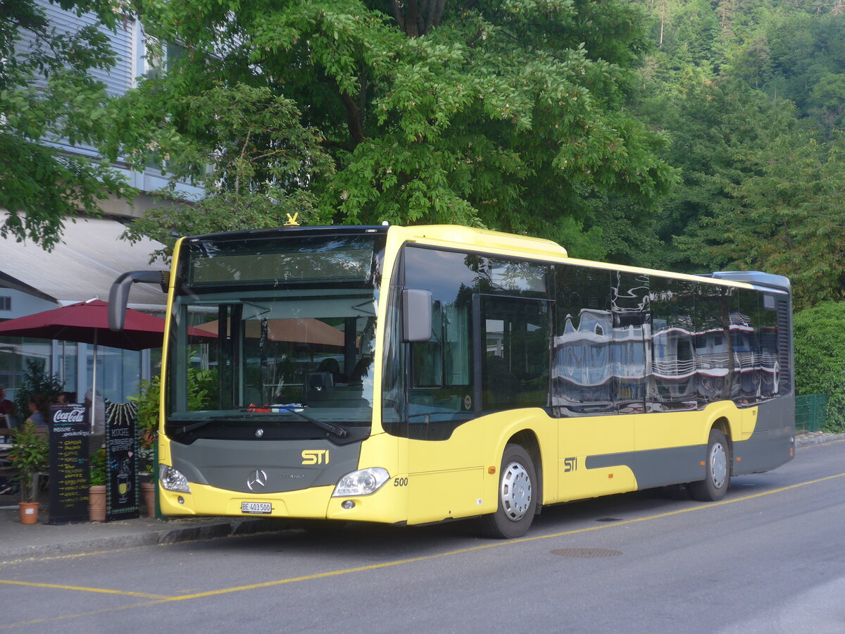 (225'886) - STI Thun - Nr. 500/BE 403'500 - Mercedes am 13. Juni 2021 bei der Schifflndte Thun