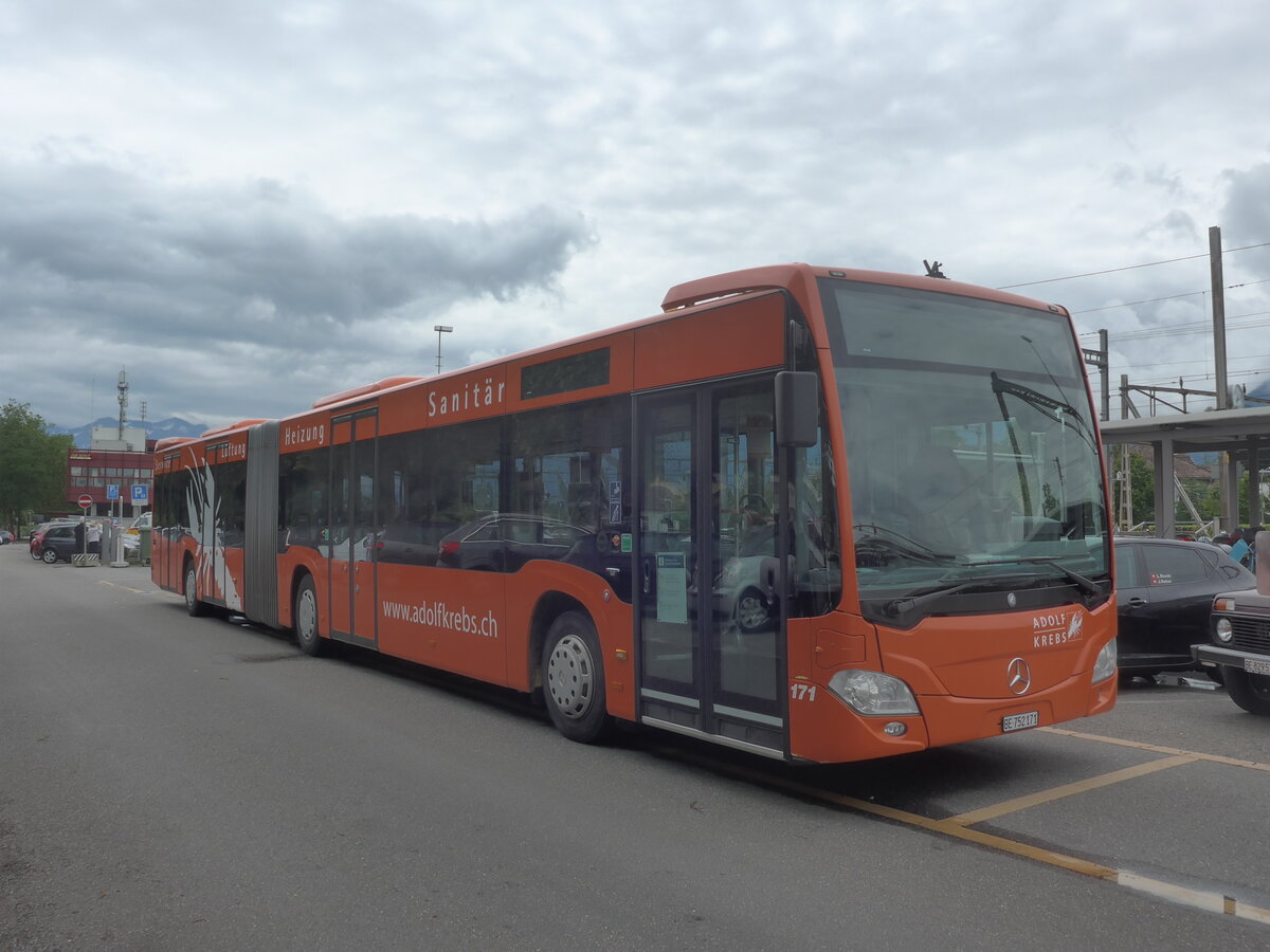 (226'086) - STI Thun - Nr. 171/BE 752'171 - Mercedes am 1. Juli 2021 in Thun, CarTerminal