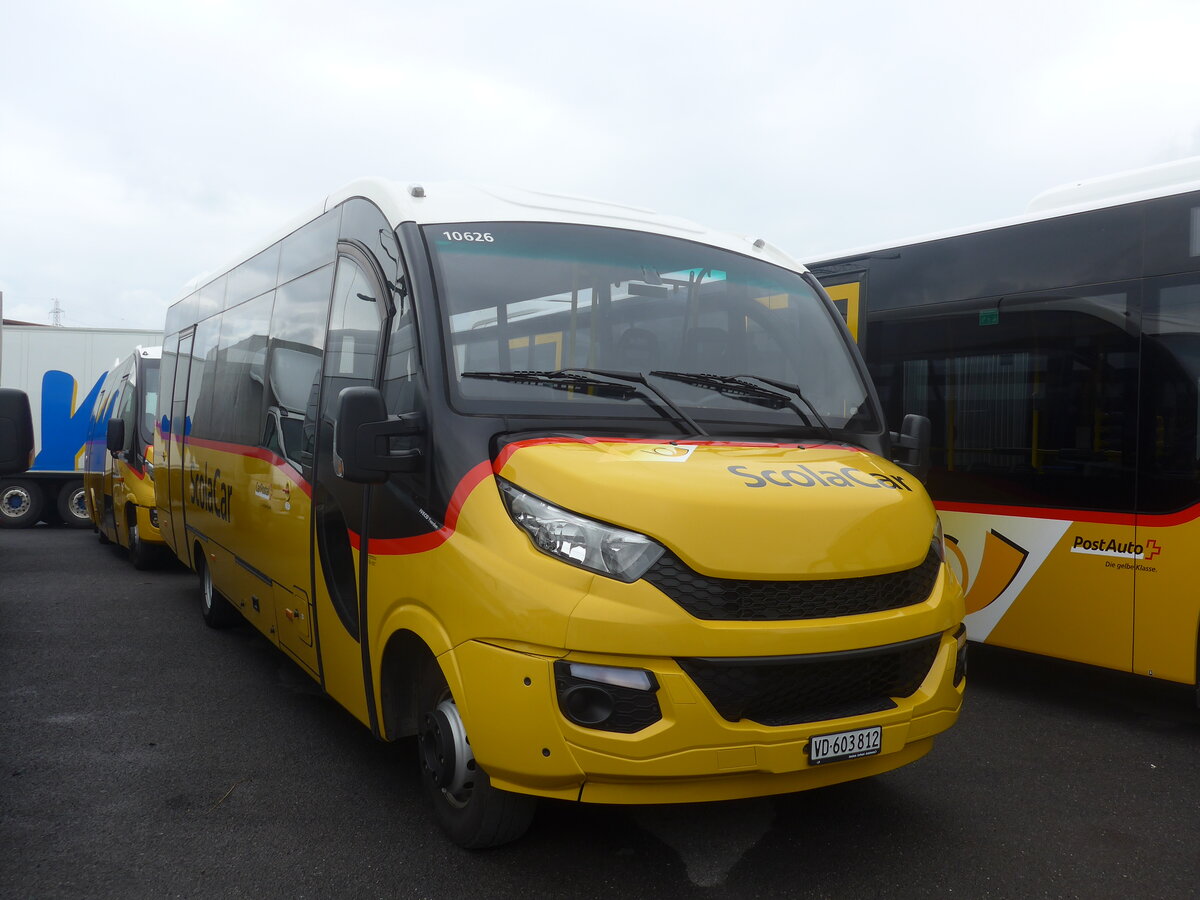 (226'175) - CarPostal Ouest - VD 603'812 - Iveco/Dypety am 4. Juli 2021 in Kerzers, Interbus