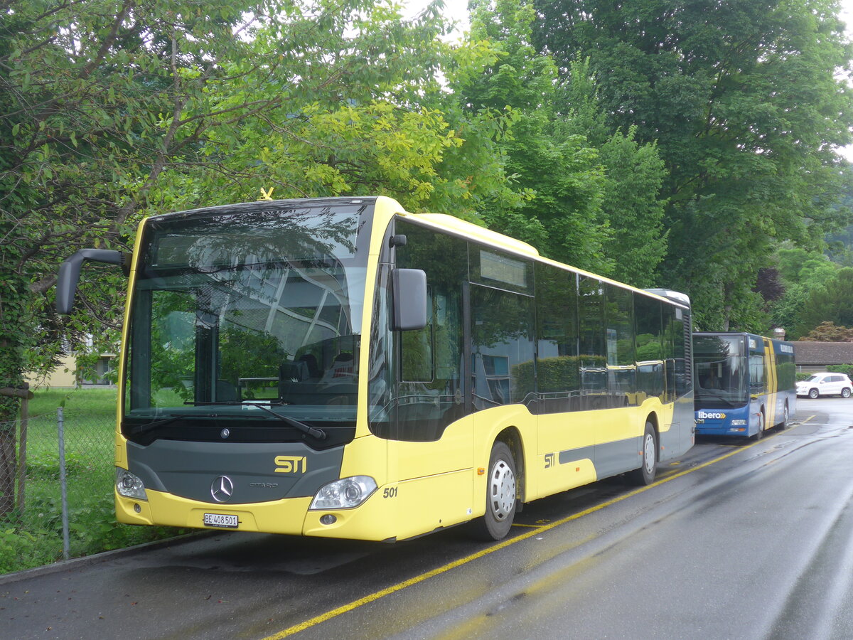 (226'215) - STI Thun - Nr. 501/BE 408'501 - Mercedes am 4. Juli 2021 bei der Schifflndte Thun