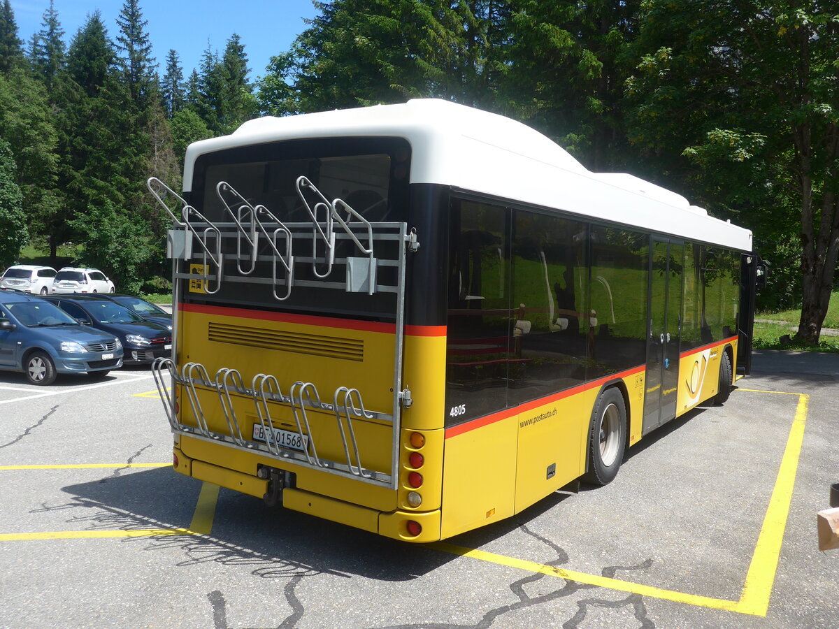 (226'268) - PostAuto Bern - BE 401'568 - Scania/Hess (ex AVG Meiringen Nr. 68; ex AVG Meiringen Nr. 59; ex Steiner, Messen) am 10. Juli 2021 auf der Schwarzwaldalp