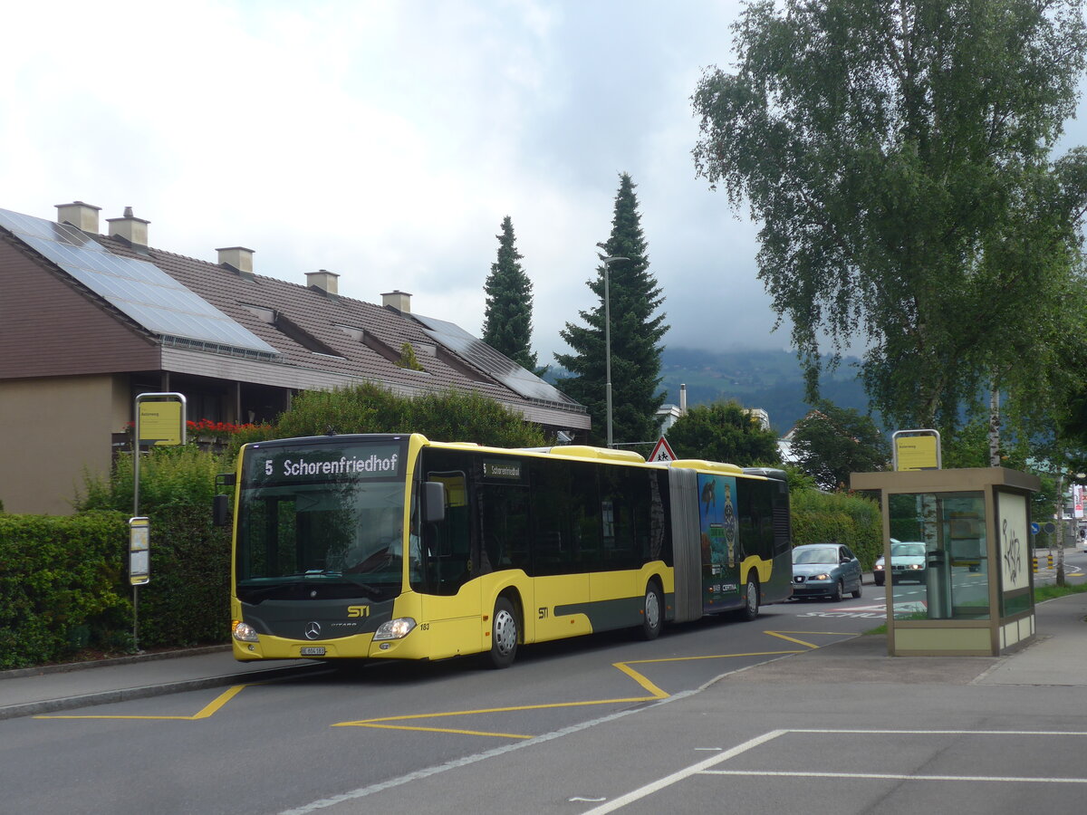 (226'503) - STI Thun - Nr. 183/BE 804'183 - Mercedes am 17. Juli 2021 in Thun, Asterweg