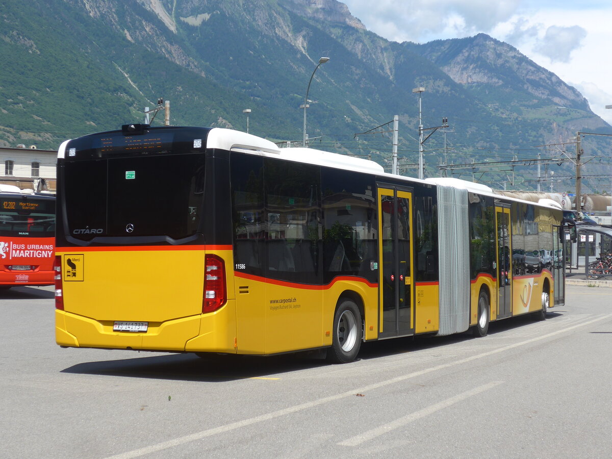 (226'524) - Buchard, Leytron - VS 141'737 - Mercedes am 17. Juli 2021 beim Bahnhof Martigny