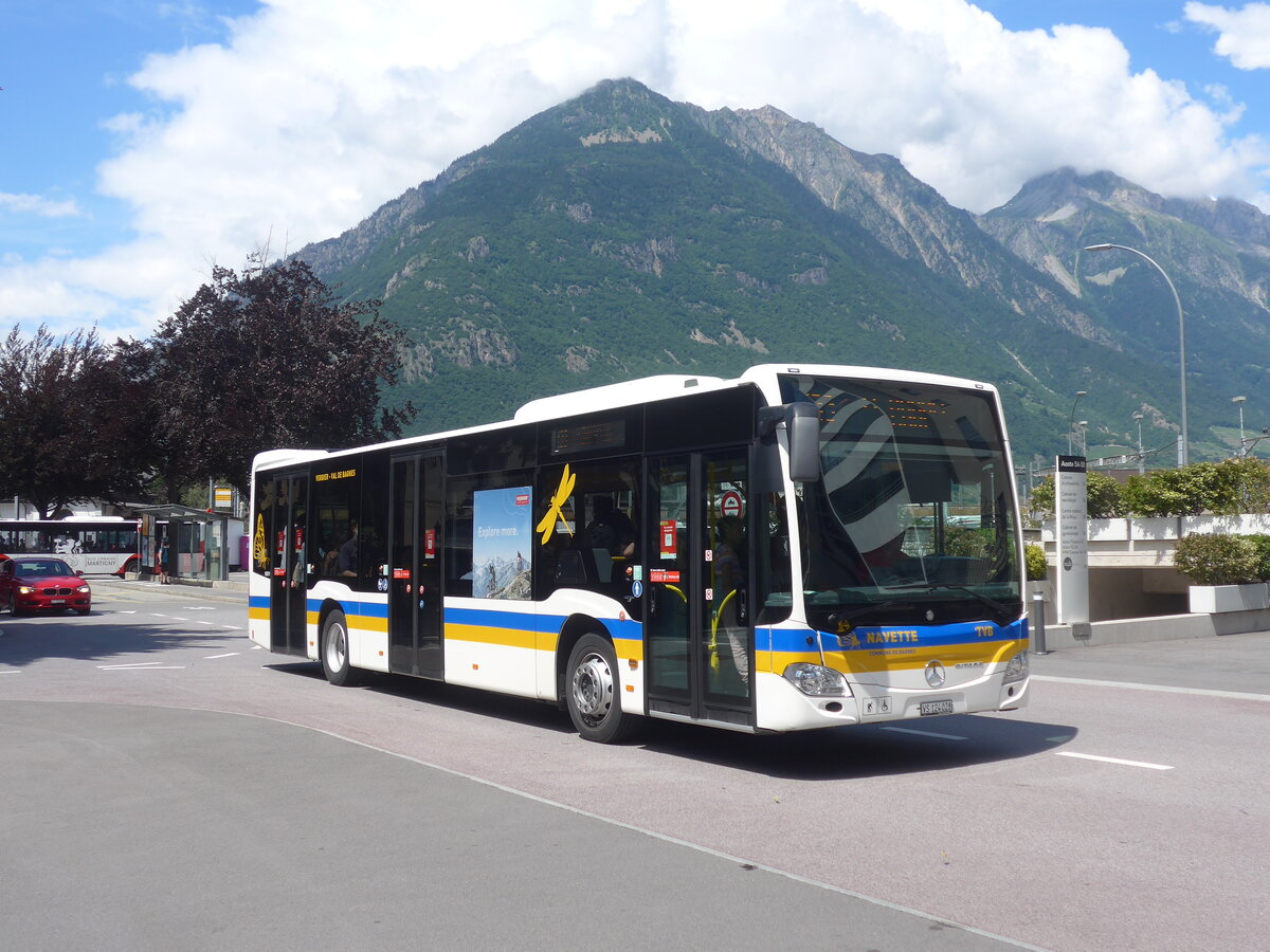 (226'531) - TMR Martigny - Nr. 105/VS 124'028 - Mercedes am 17. Juli 2021 beim Bahnhof Martigny