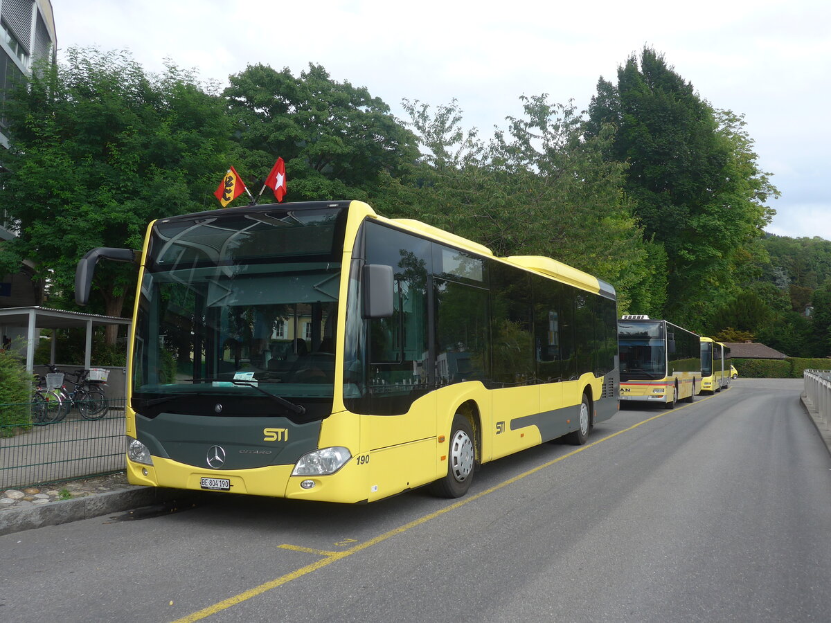 (226'823) - STI Thun - Nr. 190/BE 804'190 - Mercedes am 31. Juli 2021 bei der Schifflndte Thun