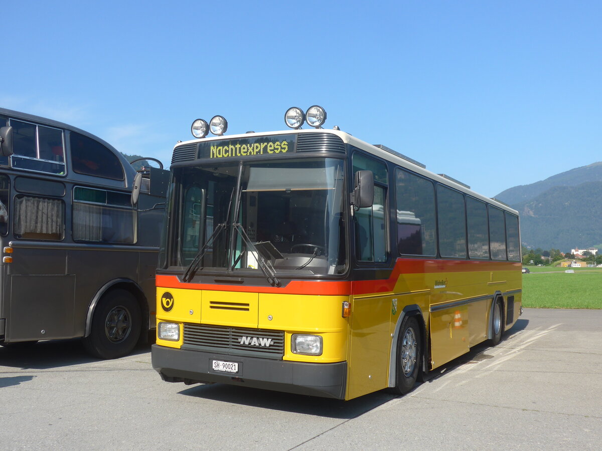 (227'380) - Bchi, Bussnang - SH 90'021 - NAW/Hess (ex Kng, Beinwil; ex Voegtlin-Meyer, Brugg Nr. 79) am 21. August 2021 in Interlaken, Flugplatz