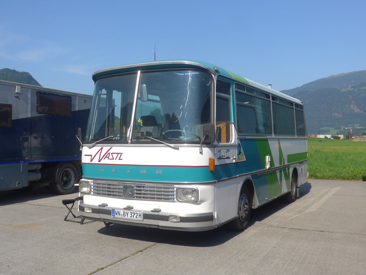 (227'407) - Aus Deutschland: Paulus, Korb - WN-BY 372H - Setra am 21. August 2021 in Interlaken, Flugplatz