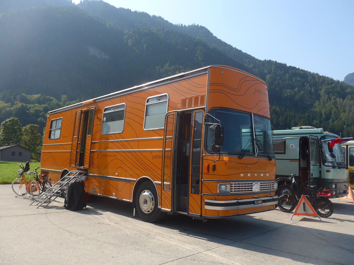 (227'423) - Aus Liechtenstein: Vogt, Vaduz - FL 2830 - Setra am 21. August 2021 in Interlaken, Flugplatz