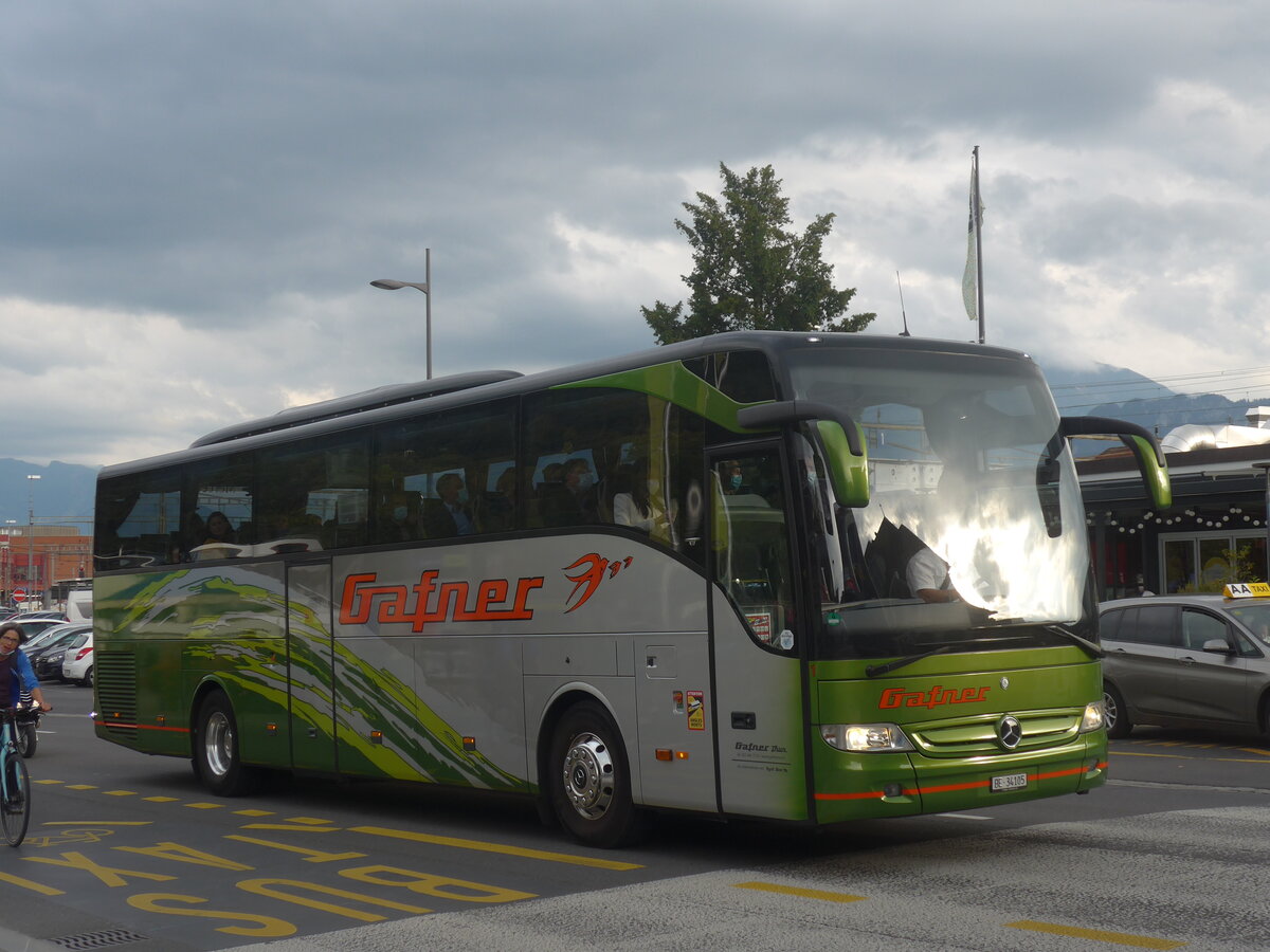 (227'537) - Gafner, Thun - Nr. 1/BE 34'105 - Mercedes am 26. August 2021 beim Bahnhof Thun