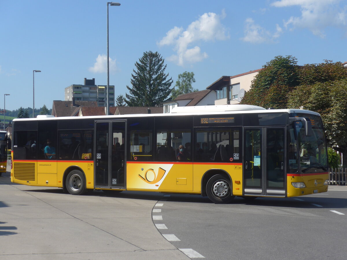 (227'774) - PostAuto Ostschweiz - SG 396'687 - Mercedes am 4. September 2021 beim Bahnhof Uznach