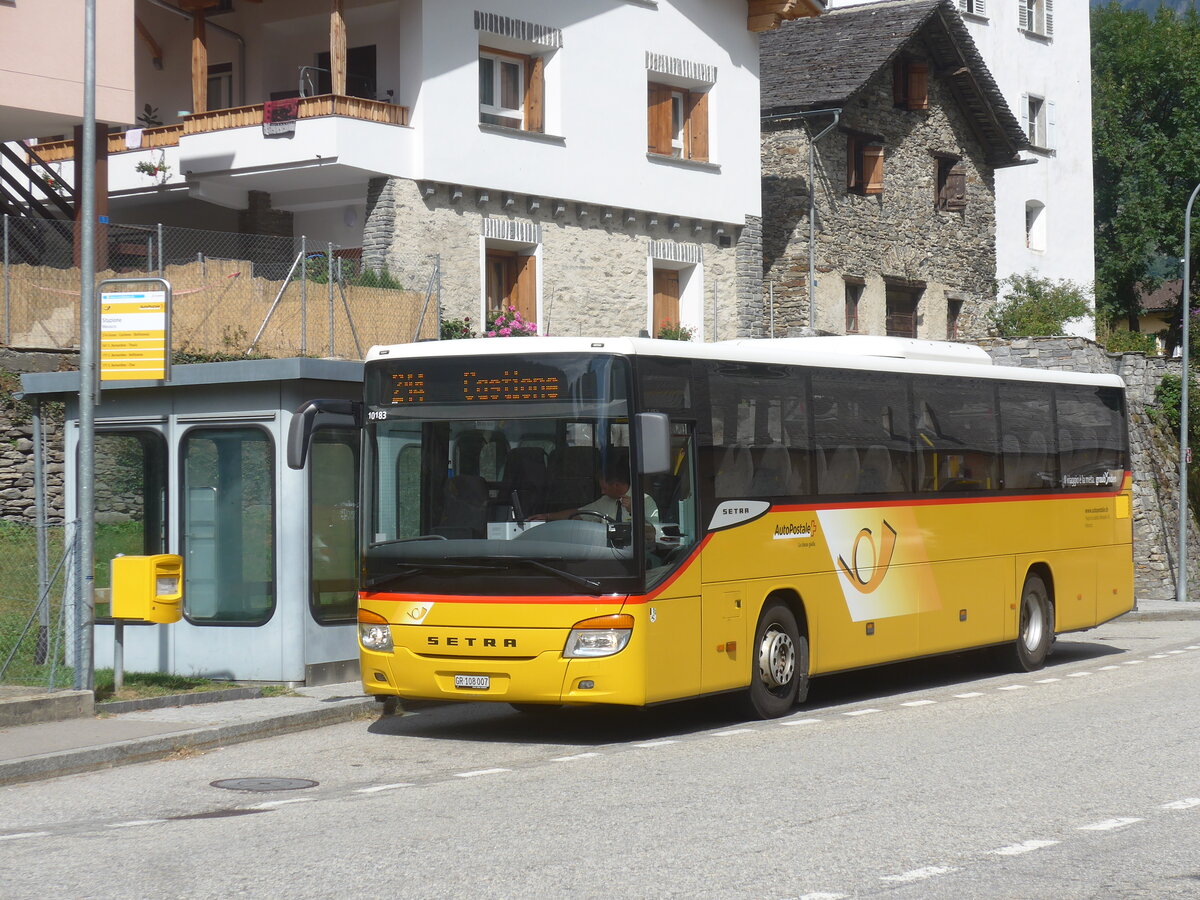 (227'945) - TpM, Mesocco - Nr. 7/GR 108'007 - Setra am 11. September 2021 in Mesocco, Stazione