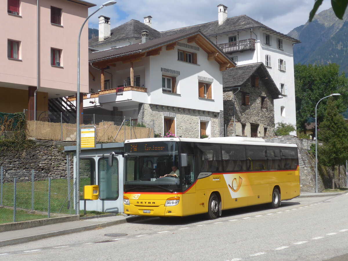 (227'950) - PostAuto Graubnden - GR 160'326 - Setra (ex AutoPostale Ticino) am 11. September 2021 in Mesocco, Stazione