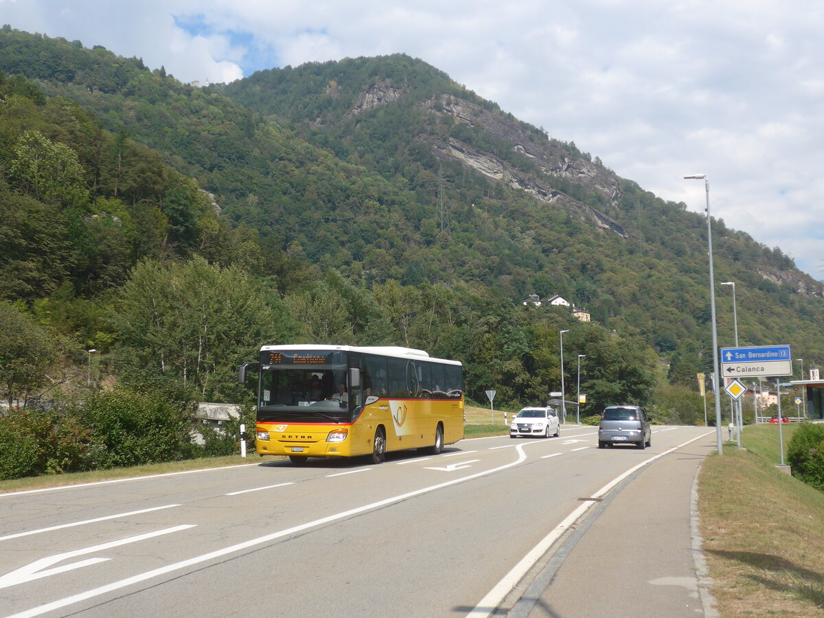 (227'963) - TpM, Mesocco - Nr. 5/GR 108'005 - Setra am 11. September 2021 in Grono, Via Calancasca