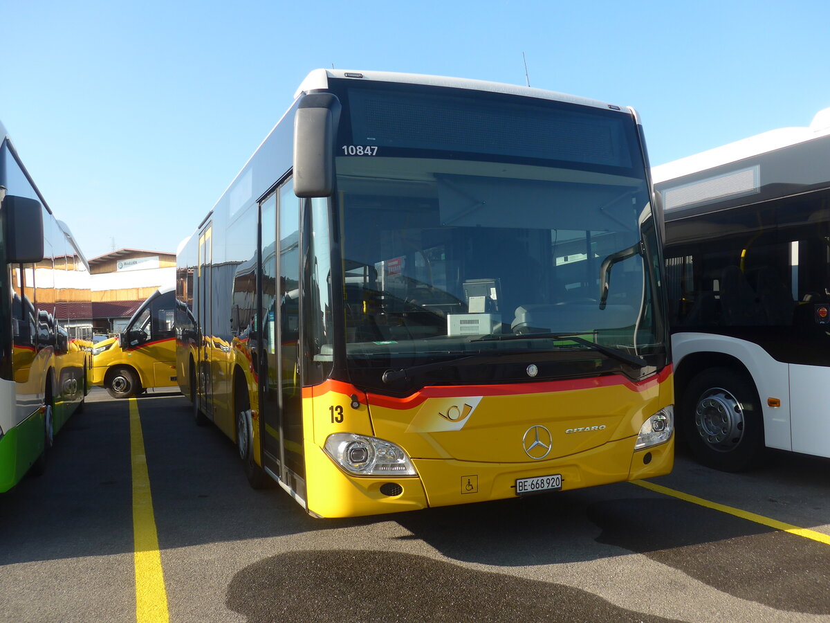 (228'065) - PostAuto Bern - Nr. 13/BE 668'920 - Mercedes (ex Thepra, Stans Nr. 11) am 18. September 2021 in Kerzers, Interbus