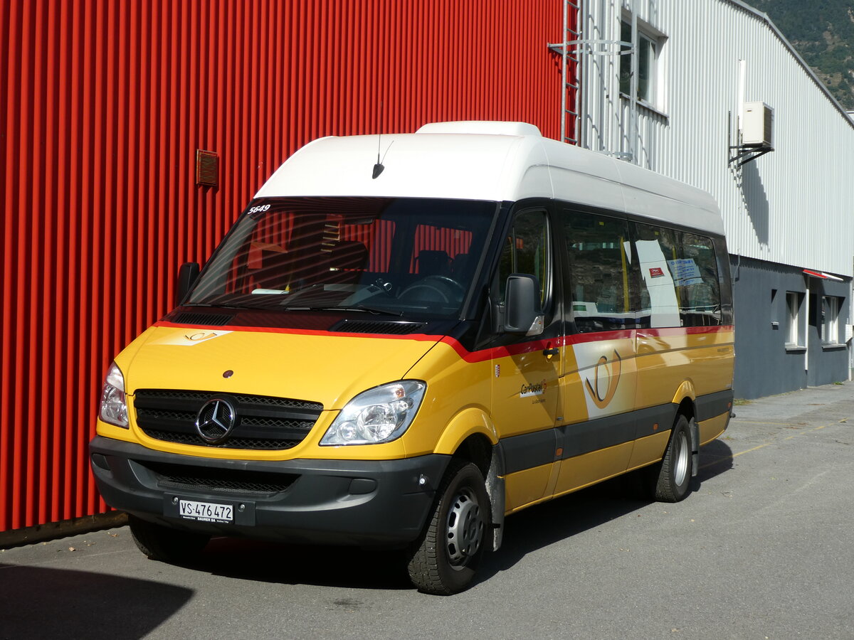 (228'252) - PostAuto Wallis - Nr. 41/VS 476'472 - Mercedes (ex TRD, Savise) am 25. September 2021 in Saxon, Garage Visa