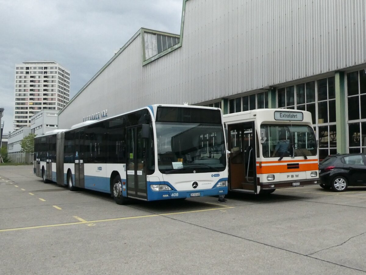 (228'332) - VBZ Zrich - Nr. 408/ZH 745'408 - Mercedes am 26. September 2021 in Zrich, Garage Hardau