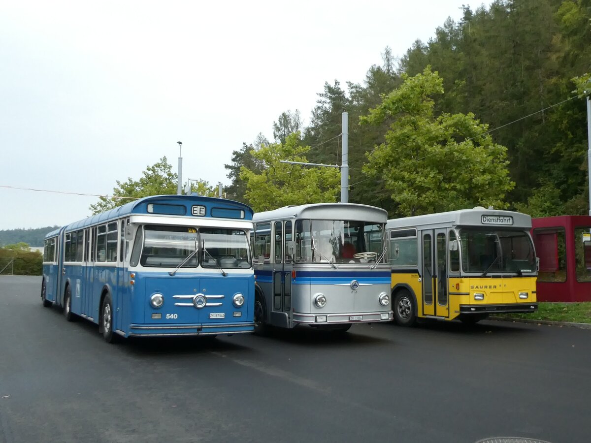 (228'385) - VBZ Zrich (TMZ) - Nr. 540/ZH 187'540 - Saurer/Saurer (ex Nr. 7540; ex Nr. 540) am 26. September 2021 in Schaffhausen, Depot VBSH