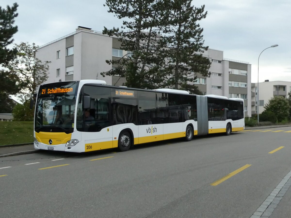 (228'404) - VBSH Schaffhausen - Nr. 206/SH 12'506 - Mercedes am 26. September 2021 in Siblingen, Am Stei