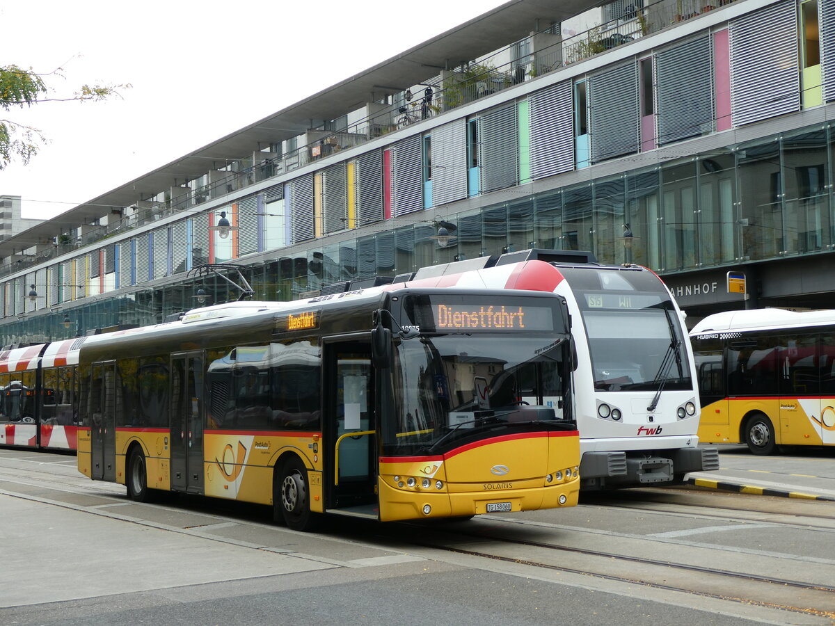 (228'488) - PostAuto Ostschweiz - TG 158'060 - Solaris am 27. September 2021 beim Bahnhof Frauenfeld