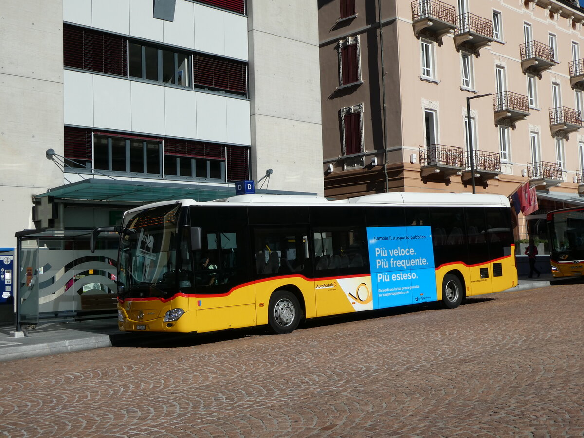 (229'137) - AutoPostale Ticino - TI 326'910 - Mercedes am 14. Oktober 2021 beim Bahnhof Bellinzona