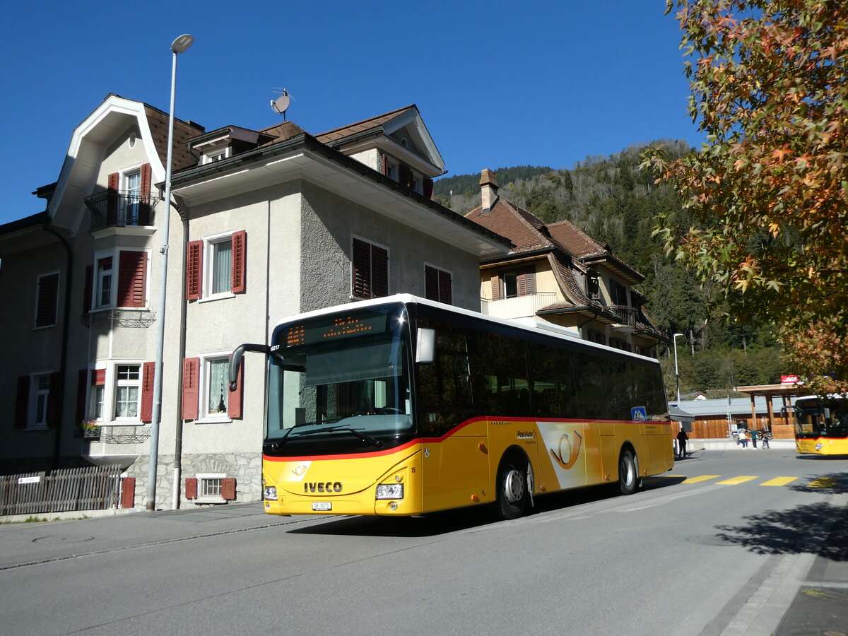 (229'254) - Fontana, Ilanz - Nr. 15/GR 8070 - Iveco (ex Nr. 4; ex Nr. 2) am 15. Oktober 2021 in Ilanz, Poststrasse