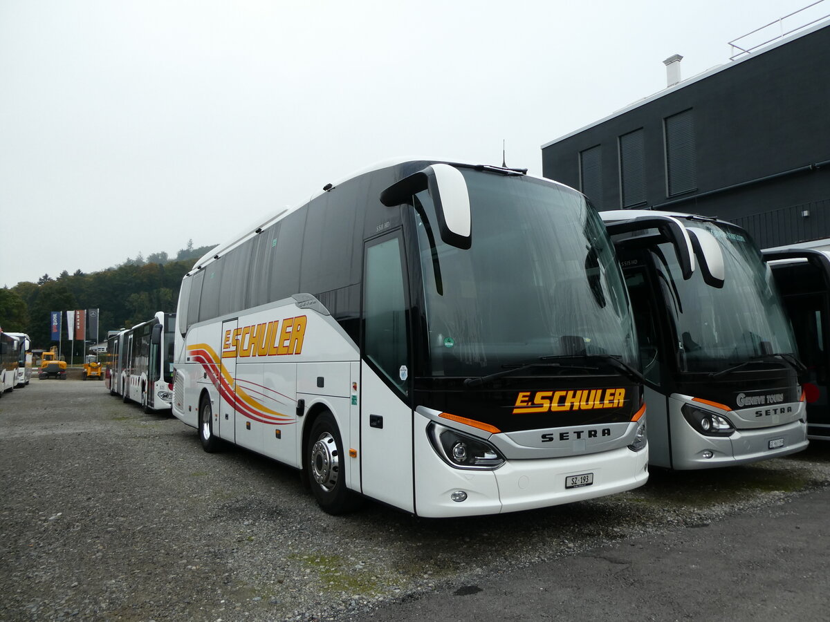 (229'293) - Schuler, Feusisberg - SZ 193 - Setra am 16. Oktober 2021 in Winterthur, EvoBus